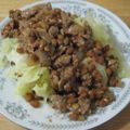 mamioca's cooksnap of when they made ✿納豆ひき肉炒め✿.