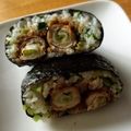 ぢむにー's cooksnap of when they made 深谷ねぎの肉巻きおにぎらず.