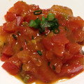 acc09's cooksnap of when they made 塩さばとたけのこのトマポン香味炒め.
