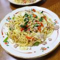 B子chan's cooksnap of when they made にんにく醤油でひき肉ともやしの焼きそば.