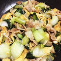 クックWXCWMA☆'s cooksnap of when they made 青梗菜＆あげのオイスター卵炒め.
