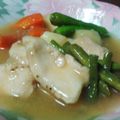 hirotyaa's cooksnap of when they made 低脂肪　しっとり 鶏胸肉の治部煮.