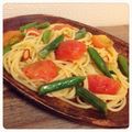 ayaly＊'s cooksnap of when they made いんげんとミニトマトのパスタ.