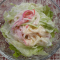 chieko333's cooksnap of when they made 簡単！レタスとカニのマヨサラダ.