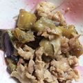 きあん's cooksnap of when they made 米茄子でピリ辛豚炒め♪.