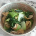 ぽこすく's cooksnap of when they made 簡単！つゆで♡チンゲン菜と油揚げの炒め煮.