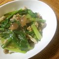 Jaye's cooksnap of when they made 小松菜とぶなしめじの塩そぼろあんかけ☆.