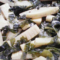 メガまめた's cooksnap of when they made たけのことワカメの胡麻マヨサラダ.