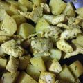ナス8's cooksnap of when they made チキンとじゃがいものカレー風味炒め.