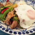 マコマリブ's cooksnap of when they made 小松菜と豚肉のナンプラー炒めご飯.