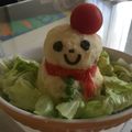 めぐえむ's cooksnap of when they made 雪だるま☆ポテトサラダ.