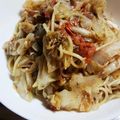 かちかちともへ's cooksnap of when they made オイルサーディンとキャベツの絶品パスタ.