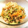 うぉーり's cooksnap of when they made 鶏皮で大人気！もやしきゅうり酢の物♪.