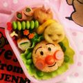 からぺこ's cooksnap of when they made キャラ弁の基礎 アンパンマン弁当.