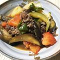 4AMfam's cooksnap of when they made 茄子トマト牛こまのオイスターソース炒め.