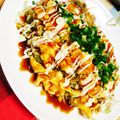 yumi2416's cooksnap of when they made とん平焼き〜☆.