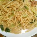 しらたまこもも's cooksnap of when they made チキンと小松菜の味噌ゴマクリームパスタ.