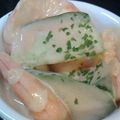 卯乃花's cooksnap of when they made 海老とキュウリのカクテルサラダ風.