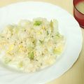 はるとんmam's cooksnap of when they made 鮭とレタスとコーンの炒飯.