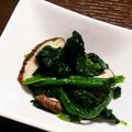 たんミオ's cooksnap of when they made 焼きシイタケとほうれん草のポン酢和え.
