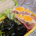ゆけり３兄弟's cooksnap of when they made お弁当ベーコン目玉焼き♡.
