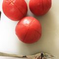 ぺあちぃ's cooksnap of when they made 離乳食　トマトの湯むき（直火）.