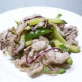 marewrew's cooksnap of when they made シャキシャキ。キュウリと豚肉の梅肉炒め.