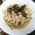 キャレバニーユ's cooksnap of when they made 【松橋】簡単節約！蒸し鶏の梅ポン酢サラダ.