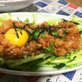 machaマッチョ's cooksnap of when they made 塩麹ＤＥとろ～り卵が美味☆マグロのユッケ.