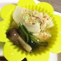 白はと's cooksnap of when they made かぶの鶏ひき肉詰めあんかけ.