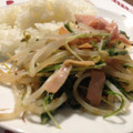 クックBU6PML☆'s cooksnap of when they made もやしと水菜の炒め物.