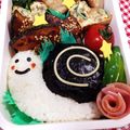 こぴたまご's cooksnap of when they made 簡単〜‼︎かたつむりキャラ弁♡.