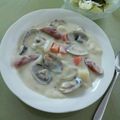 こんち３２'s cooksnap of when they made あさりとウインナーの豆乳クリームシチュー.