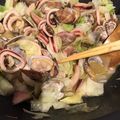 nashiko18's cooksnap of when they made アサリといかと春キャベツの酒蒸し.