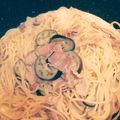 kirihaka's cooksnap of when they made ♡なすとベーコンの和風クリームパスタ♡.