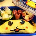 MIDORI翠's cooksnap of when they made キャラ弁✴︎ピカチュウオムライス.