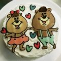 ＊たますけ＊'s cooksnap of when they made クマタンのデコケーキ♡.