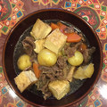 ケクケク's cooksnap of when they made 新じゃがと厚揚げの肉じゃが.