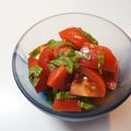 sacoママ's cooksnap of when they made トマトと大葉のピリ辛和え.