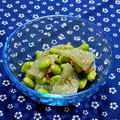 ｍａｒｉ♪'s cooksnap of when they made 枝豆と刺身蒟蒻の☆胡麻梅和え.