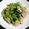 ＹＫＮ４．３'s cooksnap of when they made 簡単小松菜と豚肉のオイスター煮.