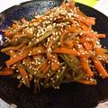 moon314's cooksnap of when they made ごぼうとにんじんのキンピラ.