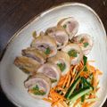 keitorin10's cooksnap of when they made 鶏モモ肉でコクうまチキンロール&香味野菜.