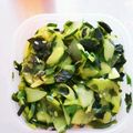 ちきakki's cooksnap of when they made おばけきゅうり消費☆わかめの炒めナムル.