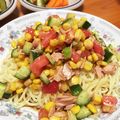 あかね（＾ω＾）'s cooksnap of when they made ツナトマコーンの変わり冷し中華.
