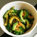 りしゅっち's cooksnap of when they made ゴーヤのバタピーはちみつ味噌和え☆.