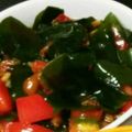 ぱるちけ's cooksnap of when they made なめことワカメとトマトの和え物.