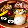 ♡ちいちゃん♡'s cooksnap of when they made キャラ弁☆お稲荷トトロ弁当.