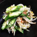♪みっちる♪'s cooksnap of when they made もやしとオクラの梅肉和え.