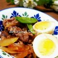 ジュリネ☆'s cooksnap of when they made 簡単ご飯がすすむ 牛肉ゆで玉～すき煮.